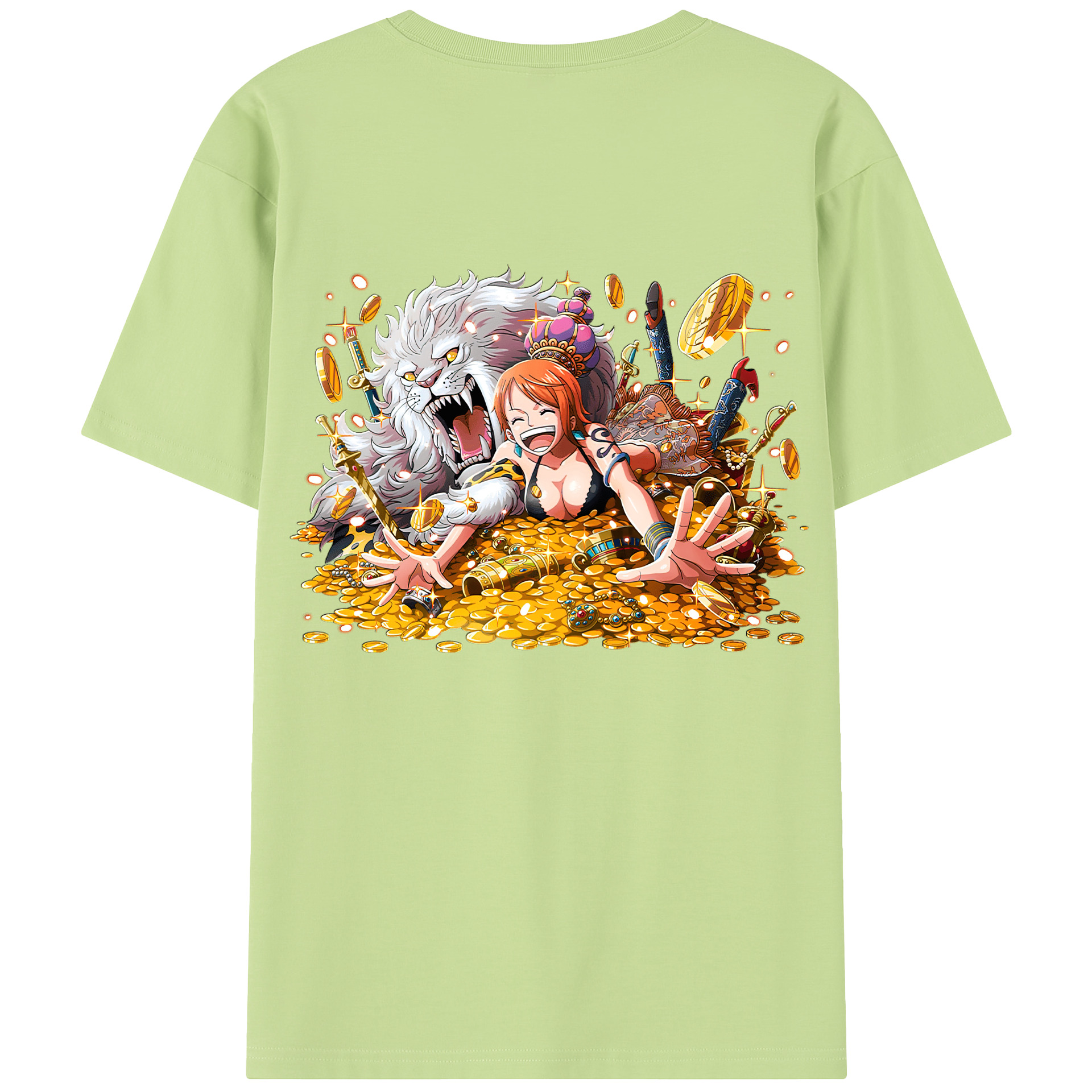 ワンピース ナミ ONE PIECE Nami 綿100％半袖Tシャツ（背面プリント）